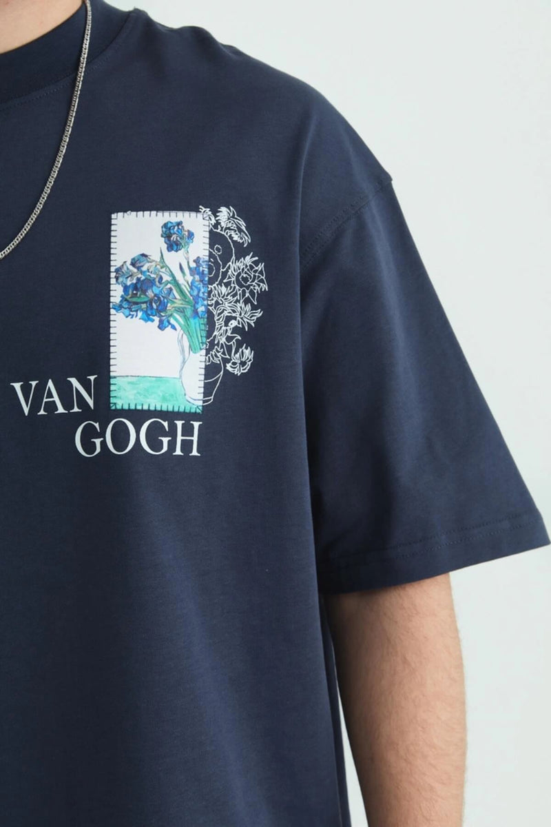 BLUE FLOWERS - NAVY