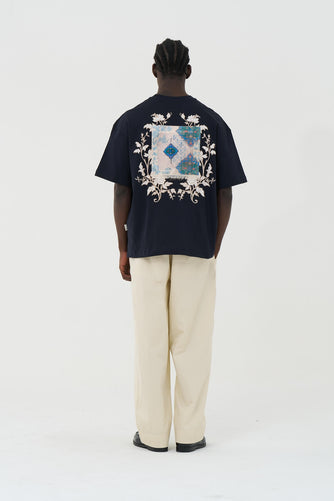 WOVEN GARDEN - NAVY
