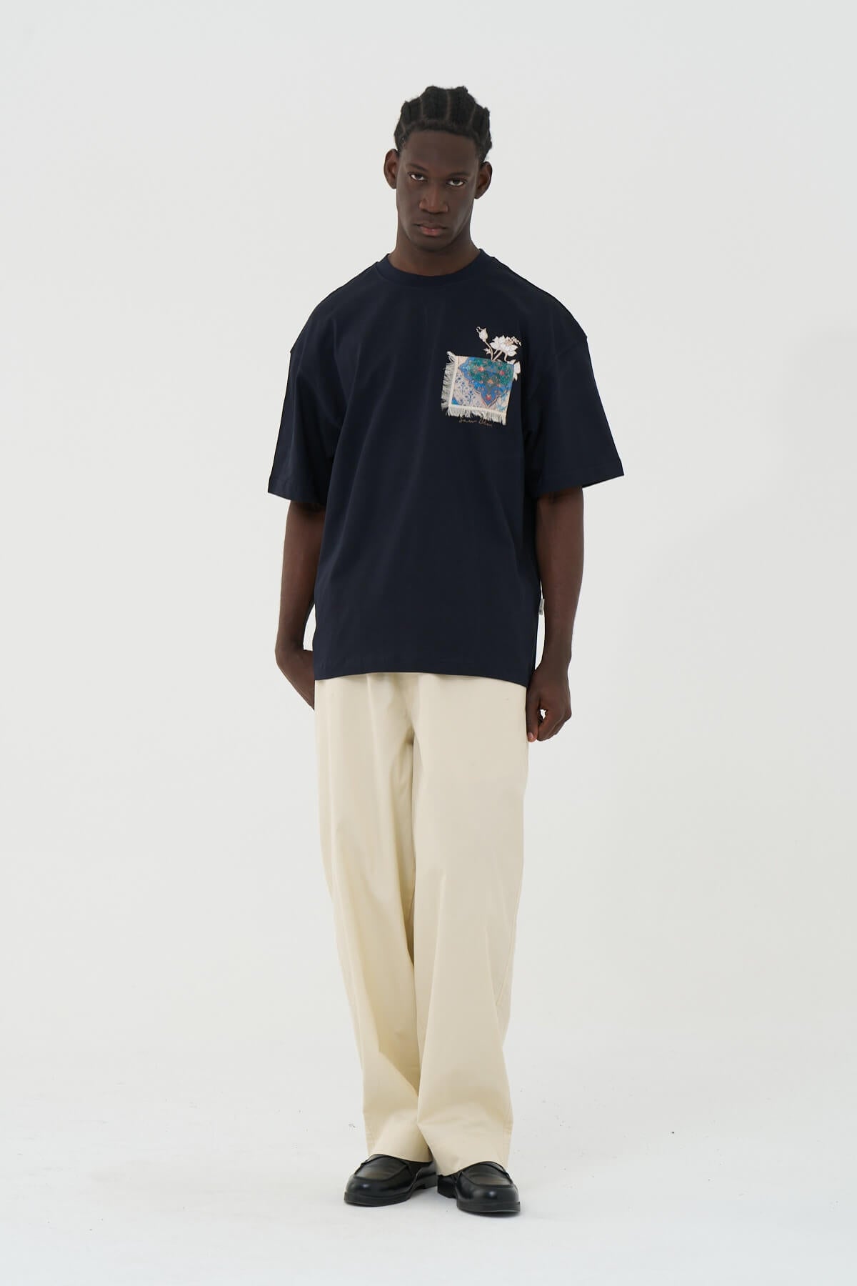 WOVEN GARDEN - NAVY