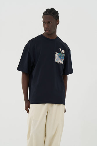 WOVEN GARDEN - NAVY