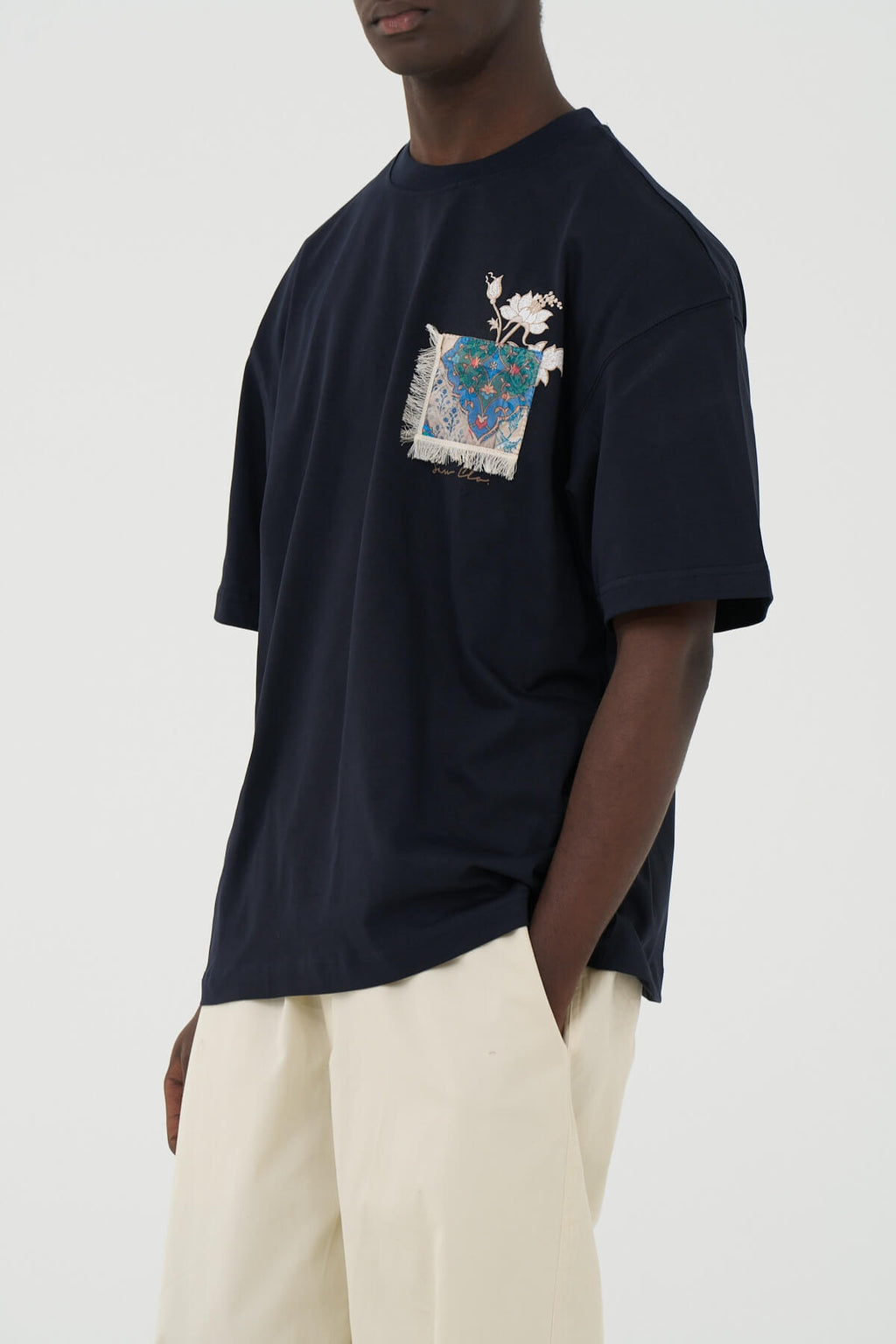 WOVEN GARDEN - NAVY