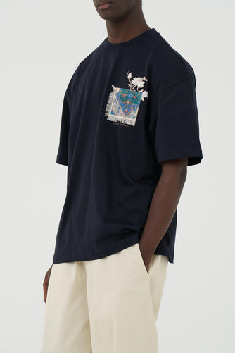 WOVEN GARDEN - NAVY
