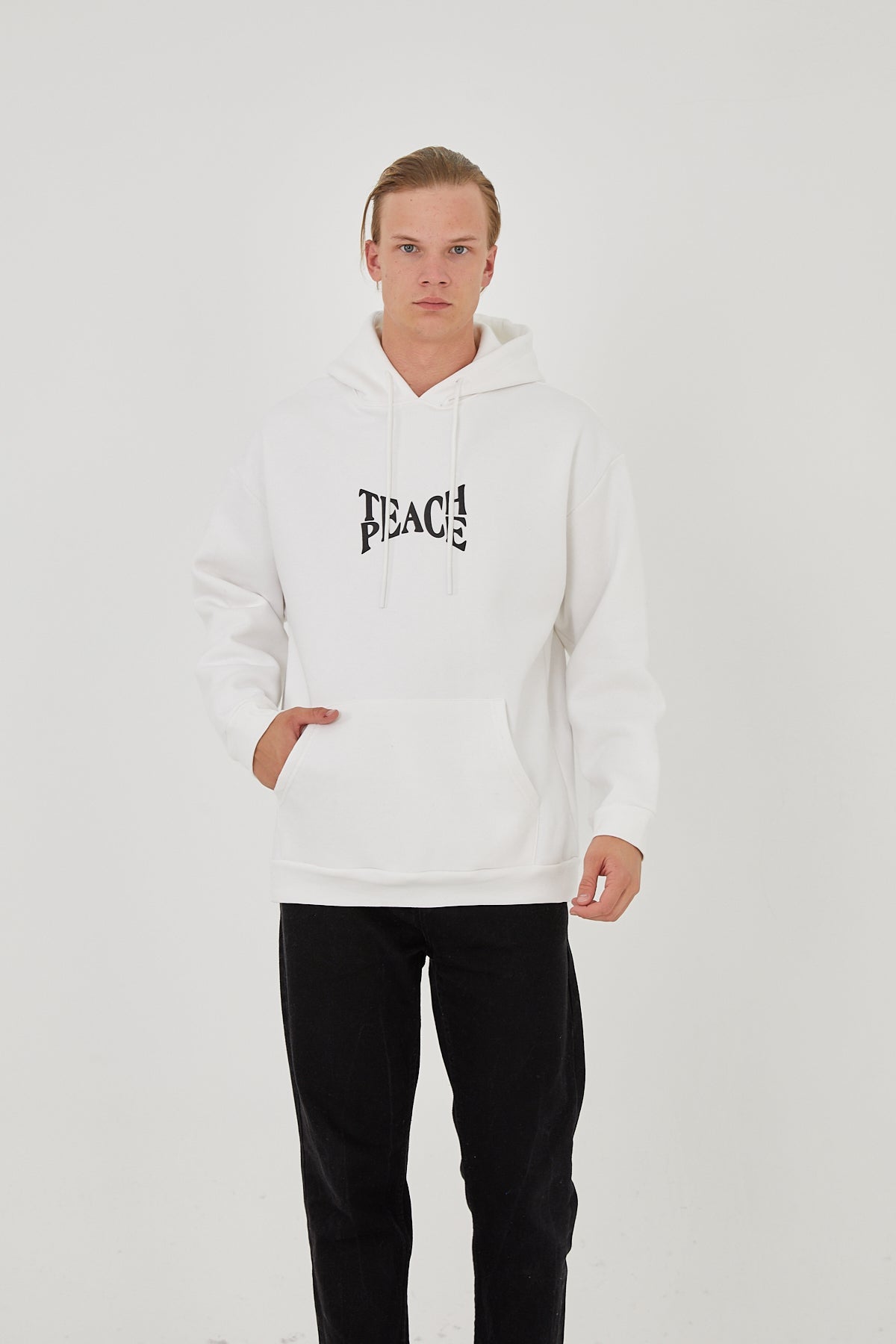 TEACH PEACE - ECRU